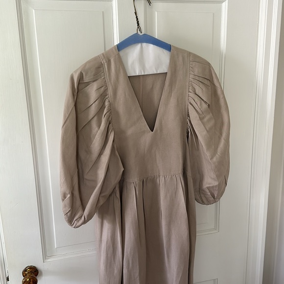 Hunter Bell extra small linen Palmer dress - Picture 3 of 7